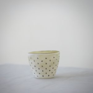 山崎雄一作 透明硝子 手吹きカップ